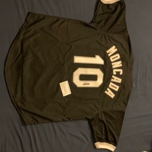 Moncada Chicago Black Socks Jersey Signed